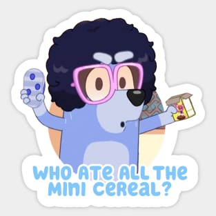 Bluey 80s Mini Cereal Sticker